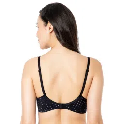 Amante Printed Padded Non-wired Full Coverage T-shirt Bra - Black image 3