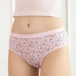 Lux Cozi Pack of 8Women Printed Pure Cotton Assorted Hipster Briefs image 2