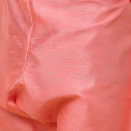 KRAFT INDIA Mandarin Collar Kurta With Churidar & Striped Sequinned Nehru Jacket image 3