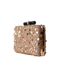 ARTKLIM Pink Embellished Box Clutch image 3