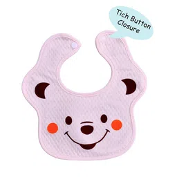 The Little Lookers Infants Kids Pack of 3 Multicolour Printed Cotton Bibs image 3