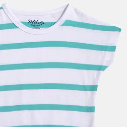 METRO KIDS COMPANY Striped Extended Sleeves Cotton Crop Top image 3