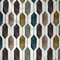 Myntra Elegant Homes Brown & Teal Set of 2 Geometric Long Door Curtain image 4