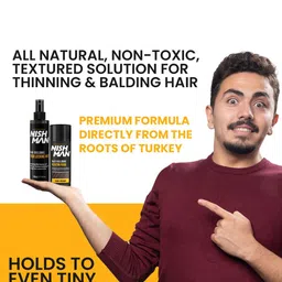 Nishman Hair Building Keratin Fiber Kit - Fiber Locking Mist 100ml & Fiber 21g- Dark Brown image 2