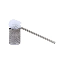 OBSESSIONS Grey Textured Toilet Brush Holder image 2