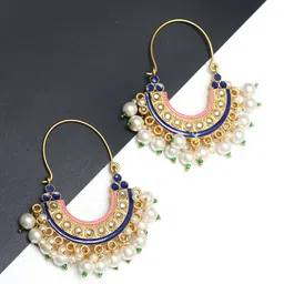 Ozanoo Gold-Plated Classic Shaped Hoop Earrings image 3