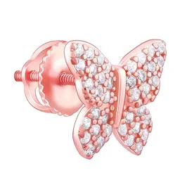 GIVA Rose Gold-Plated 925 Sterling Silver Butterfly Shaped Zircon Studs Earrings image 4