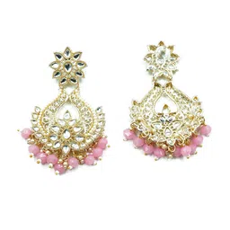 GRIIHAM Gold Plated AD Studded Jewellery Set image 3