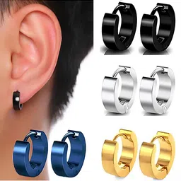 KARISHMA KREATIONS Set Of 7 Stainless Steel Studs image 3