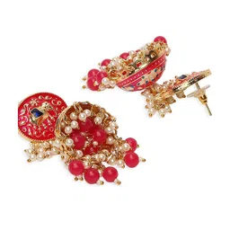 OOMPH Dome-Shaped Beaded Jhumkas image 3