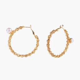 Kazo Gold-Plated Contemporary Hoop Earrings image 5