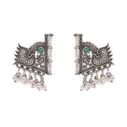 Priyaasi Silver Plated Contemporary Drop Earrings image 4