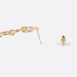 Adwitiya Collection Gold-Plated Classic Drop Earrings image 3