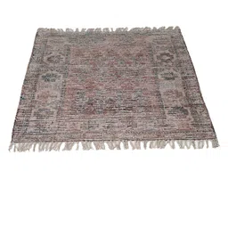 KLOTTHE Brown Solid Woven Design Floor Mat image 4