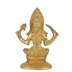 WHITEWHALE Gold Toned Brass Santoshi Mata Idol Showpiece image 2