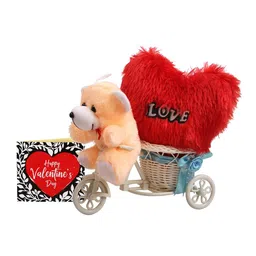 TIED RIBBONS Red & Peach-Coloured 4-Pieces Valentine Gift Set image 3