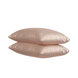 Stoa Paris Beige Ultra Satin Pillow Covers (Set Of 2) image 3