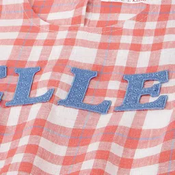 ELLE Girls Checked Basic Jumpsuit image 3