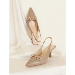 Sherrif Shoes Womens Stiletto Heel Sandals for Elegant Everyday Style - Taupe-picture-12