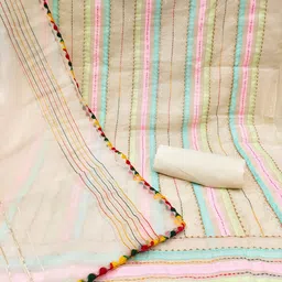 MANVAA Embroidered Unstitched Dress Material image 2