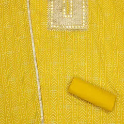 Panzora Bandhani Printed Sequined Unstitched Dress Material image 3