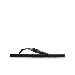 OLAIAN By Decathlon Men Black Self Design Thong Flip-Flops image 3