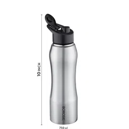 BOROSIL Grip n Sip Leakproof BPA Free Stainless Steel Water Bottle 750ml image 2