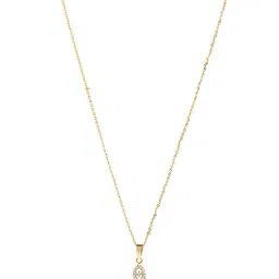 DressBerry White Brass Gold-Plated Necklace image 3