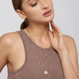 Jewels Galaxy Set Of 2 Gold-Plated Layered Necklace image 3