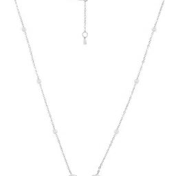 MINUTIAE Brass Silver-Plated Necklace image 3