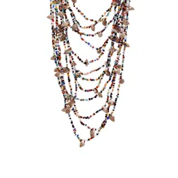 Bamboo Tree Jewels Long Beaded Statement Necklace image 3