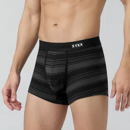 XYXX Pack of 3 Striped IntelliFresh Cotton Trunks XYTRNK3PCKN833 image 3