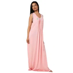 Juliet Pink Hosiery Sleeveless Nightdress image 3