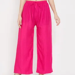 Clora Creation Women Set Of 2 White & Pink Palazzos image 5