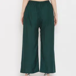 Clora Creation Women Set Of 2 Blue & Green Palazzos image 4