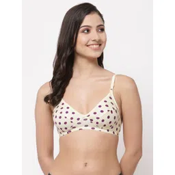 Docare Pack of 3 Polka Dot Printed Full Coverage Everyday Bra-All Day Comfort image 4