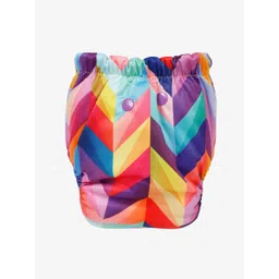 Mylo Kids Pack Of 2 Yellow & Pink Printed Cloth Diapers image 3