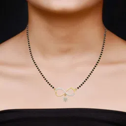 dishis 14K/18K BIS Hallmark Yellow Gold and certified Diamond Tanmaniya pendant for Women1 image 2