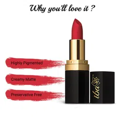 Iba Long Stay Matte Lipstick Shade M07 Red Velvet, 4g image 5