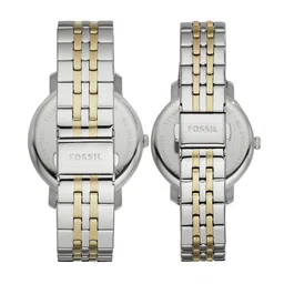 Fossil Silver-Toned His & Her Watch Gift Set image 4