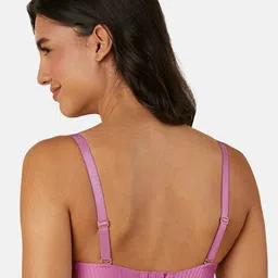 Triumph Striped Lightly Padded Medium Coverage T-shirt Bra With All Day Comfort image 4