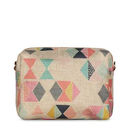 THE CLOWNFISH Women Multicoloured Geometric Bucket Sling Bag image 3