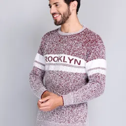 eWools Typography Self Designed Pure Wool Pullover image 3