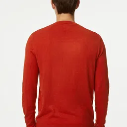 Marks & Spencer Graphic Printed Crew Neck Acrylic Pullover Sweater image 3