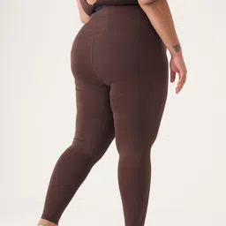 spirit animal Plus Size Leggings for Women | Gym Leggings for Women High Waist | 7/8th Ankle Length Leggings | Stretchable Active Leggings image 2
