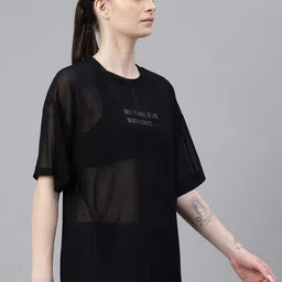 MKH Typography Printed Drop-Shoulder Sleeves Dri-FIT Relaxed Fit Sports T-shirt image 2