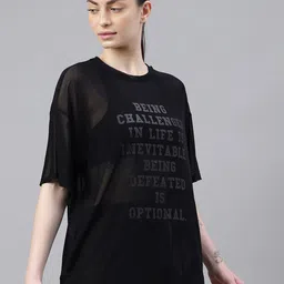 MKH Typography Printed Relaxed Fit Dri-FIT Sports T-shirt image 2