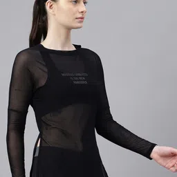 MKH Typography Printed Long Sleeves Relaxed Fit Dri-FIT Sports T-shirt image 4