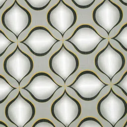 DREAM WEAVERZ Grey & White Floral Printed Waterproof 6-Seater Table Cover image 5