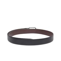 LOUIS STITCH Men Black Textured Leather Formal Belt image 5